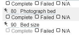 Blurred Complete Checkbox